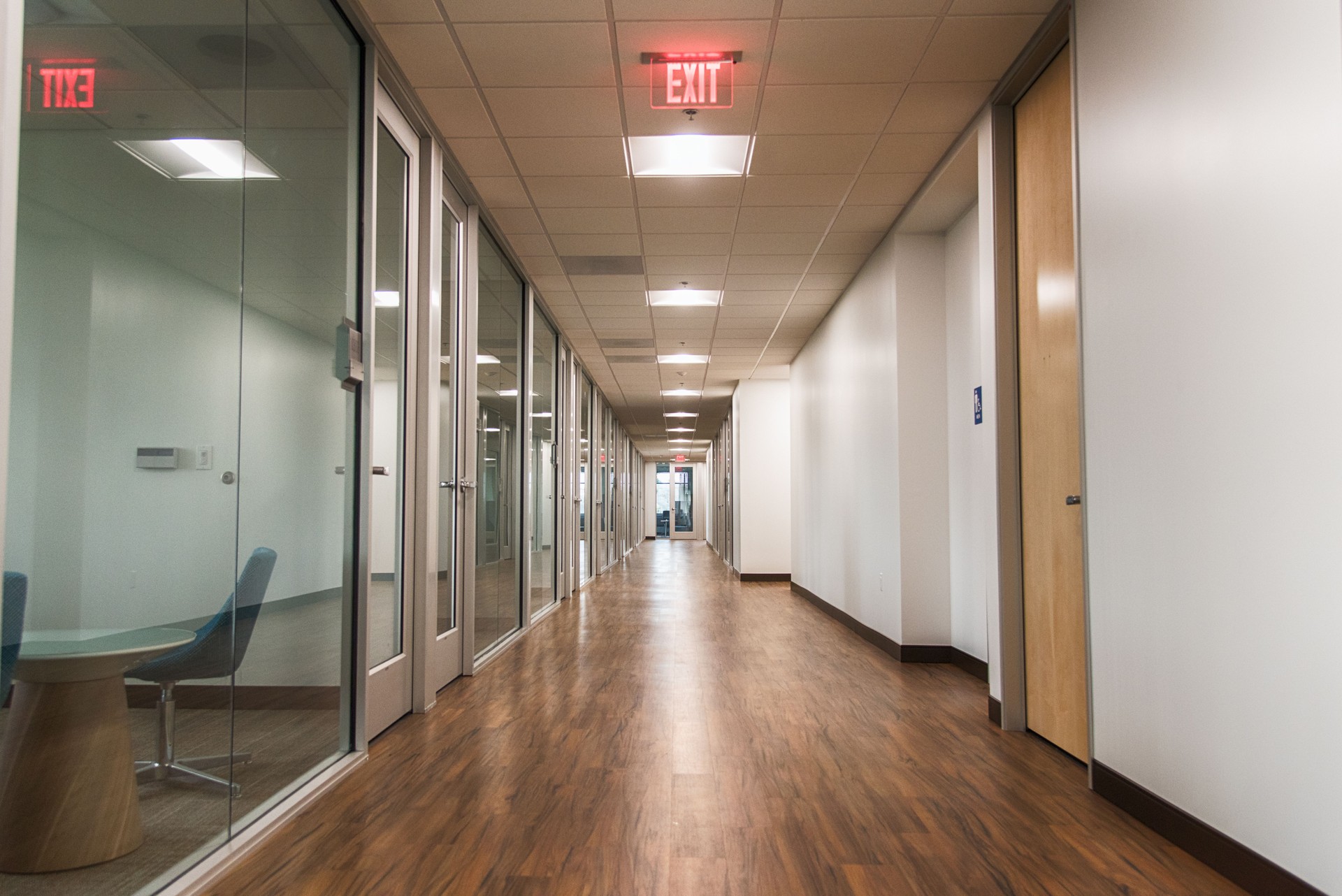 Modern Office Building Hallway